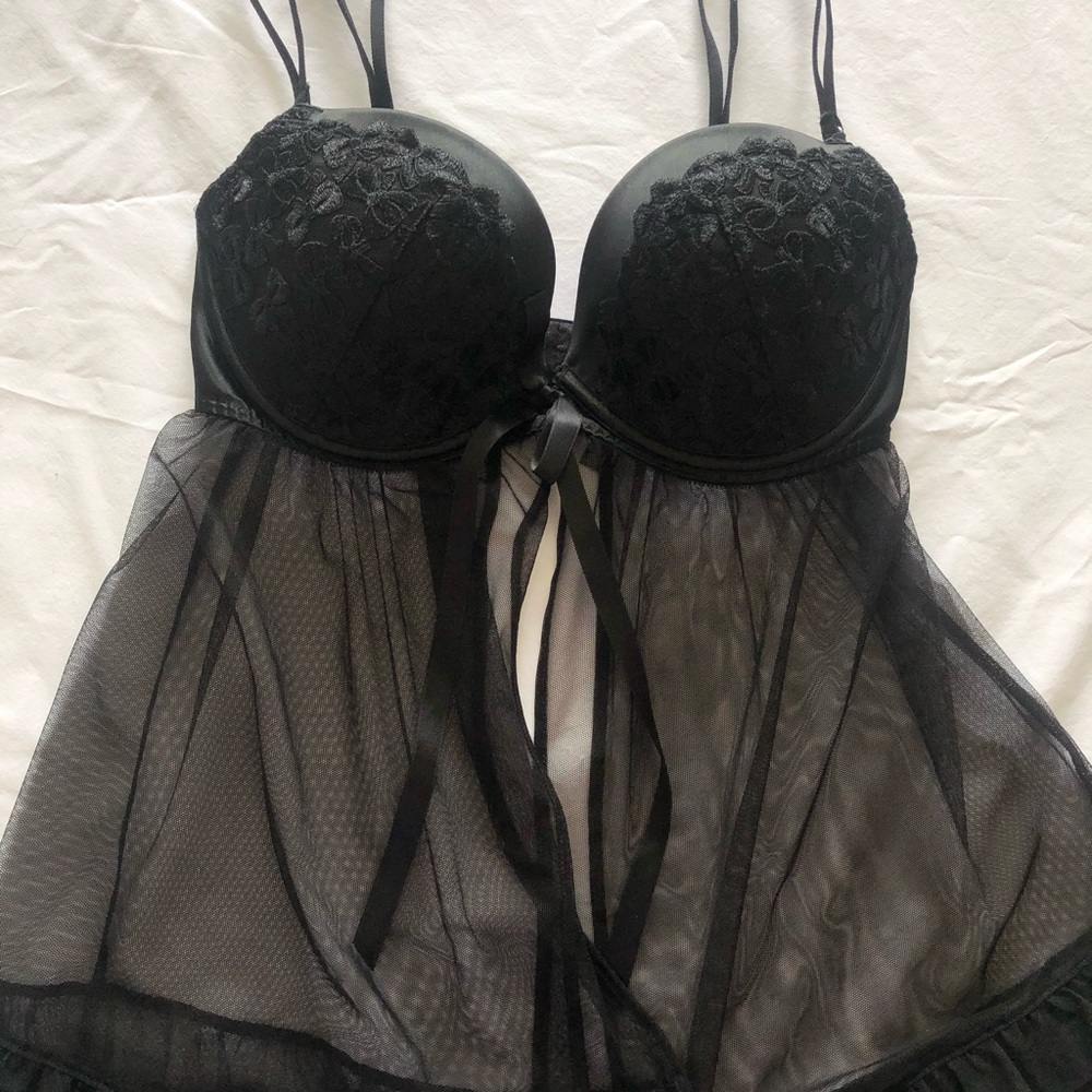 SOLD MERCARI Victoria Secret Black Teddy